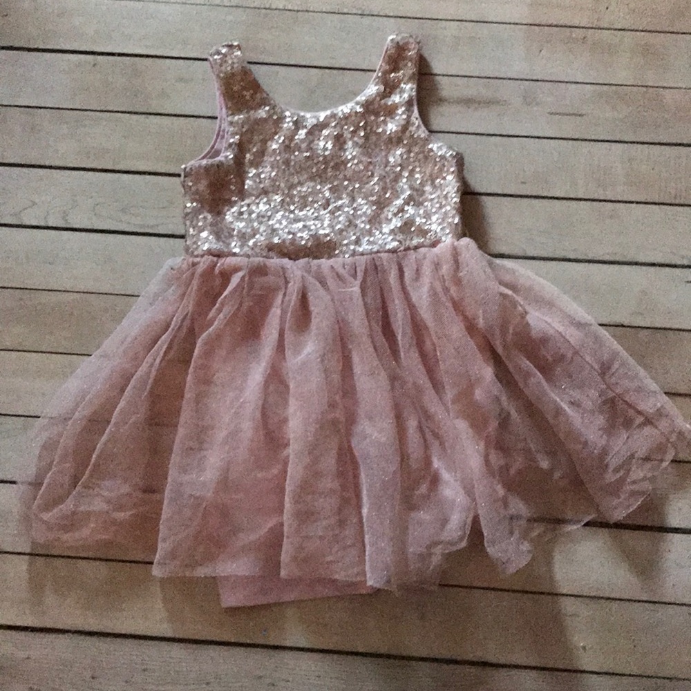 Girls sparkle, toile dress